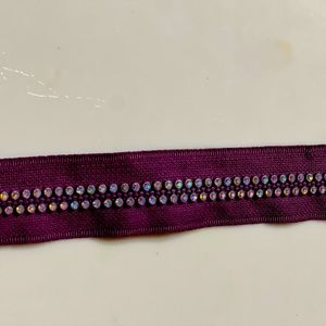 NWOT RHINESTONE MAGENTA COLOR ZIPPER. For sewing blouses, dresses and Jackets.